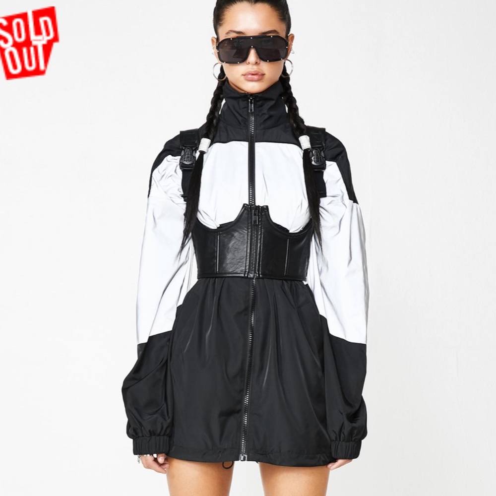 Reflective “shine like me” anorak